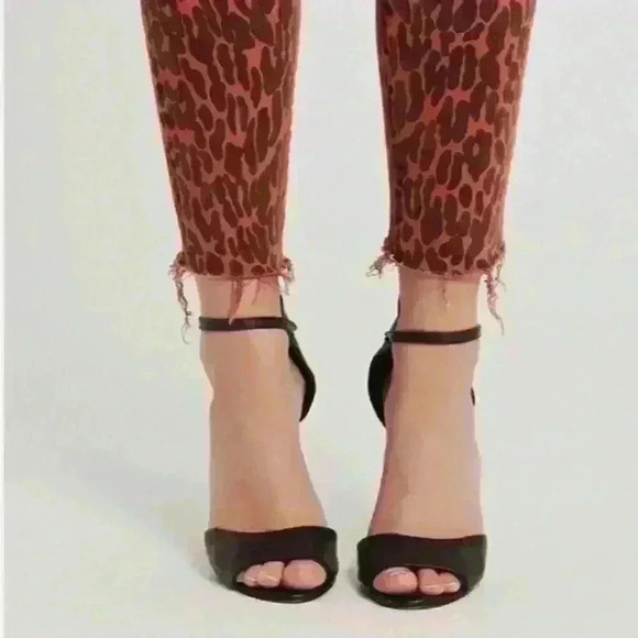 MOTHER High Waisted Looker Ankle Fray In Animal Attraction Size 26 New With Tags - Picture 7 of 14